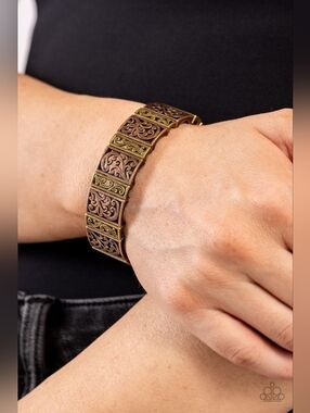 Gondola Gardens Brass Bracelet